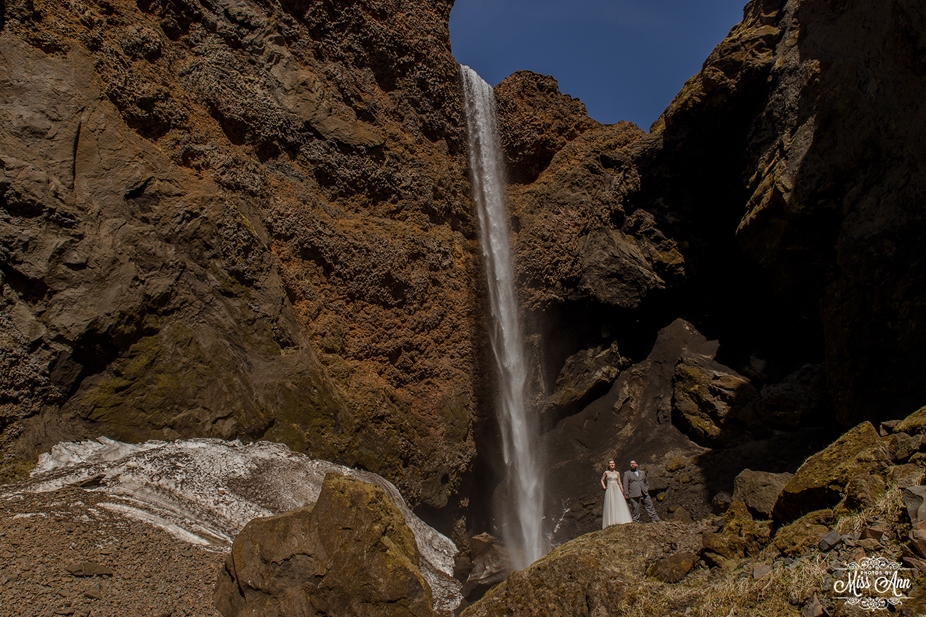 Iceland Waterfall Wedding Photographer
