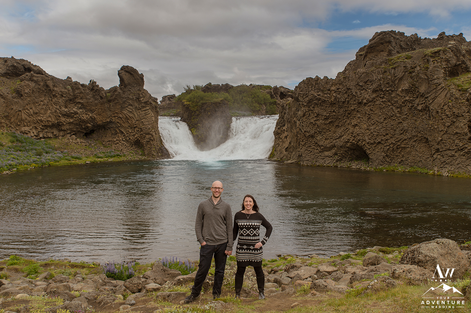 Iceland Wedding Photographer Unity Waterfall - Your Adventure Wedding