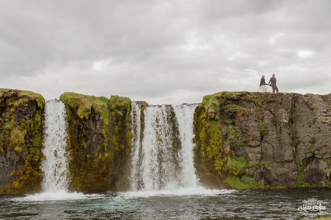 Waterfall Wedding in Iceland - Photos by Miss Ann